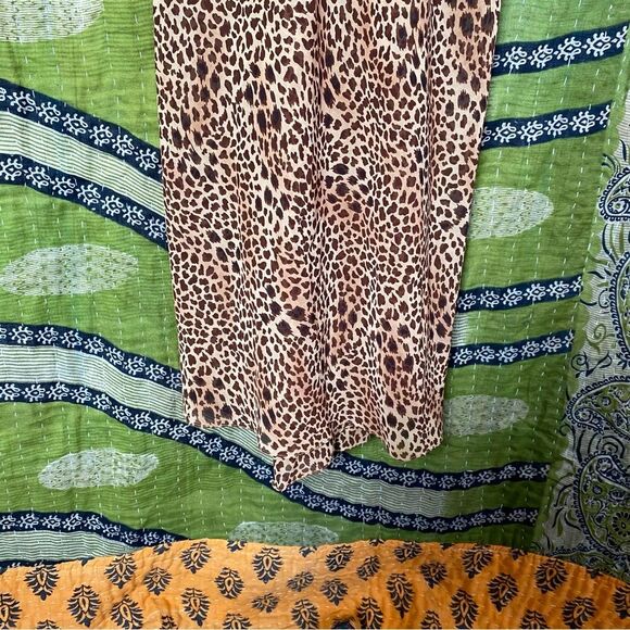 Oscar de la Renta Leopard Print Midi Slip Dress Size Large - Picture 4 of 15